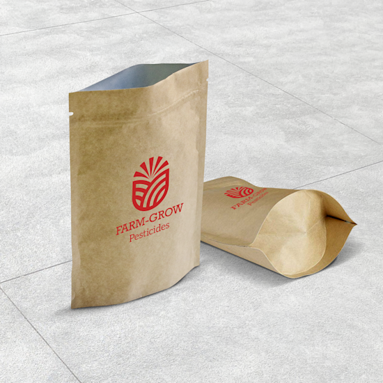 Kraft Paper Stand Up Pouches