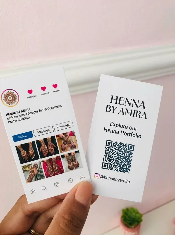 QR code business cards printed by FOG